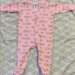 Gerber Pink Princess Print Footie
